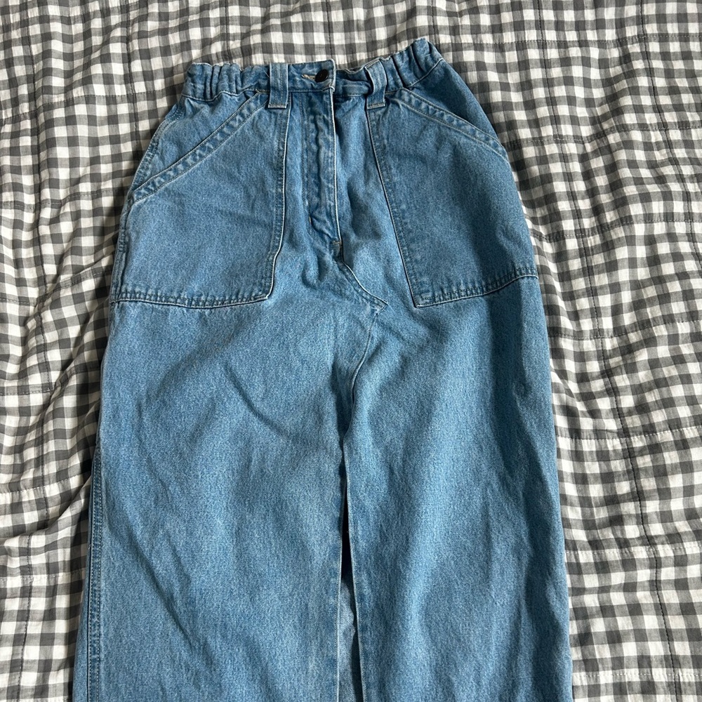Hand altered Jean skirt